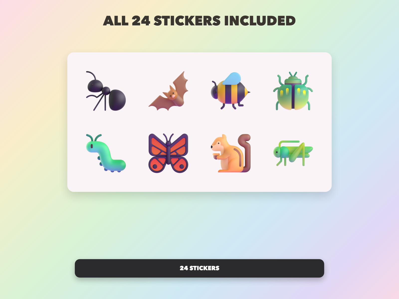 God's Tiny Creatures Stickers | Christian Digital Stickers | Bible Journaling GoodNotes Pre-Cropped PNG | Sunday School - Image 18