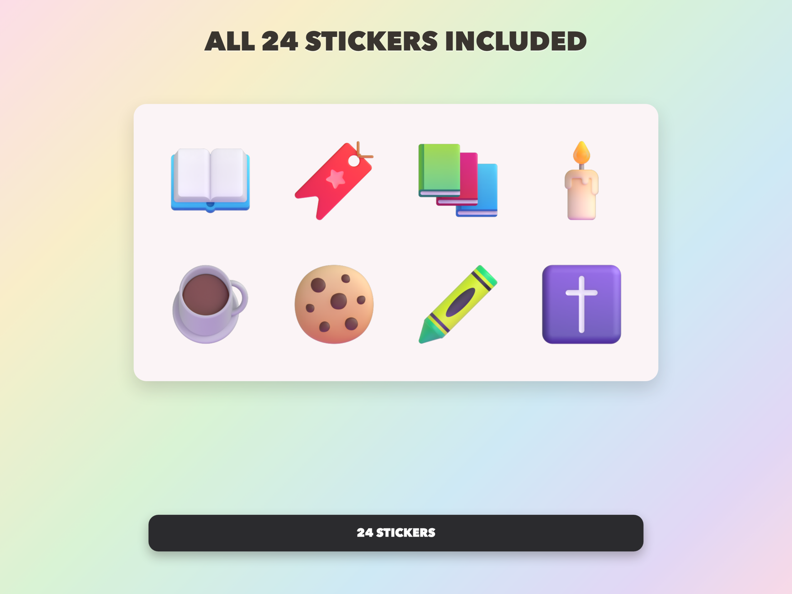 Coffee & Quiet Time Stickers | Christian Digital Stickers | Bible Journaling GoodNotes Pre-Cropped PNG | Sunday School - Image 18