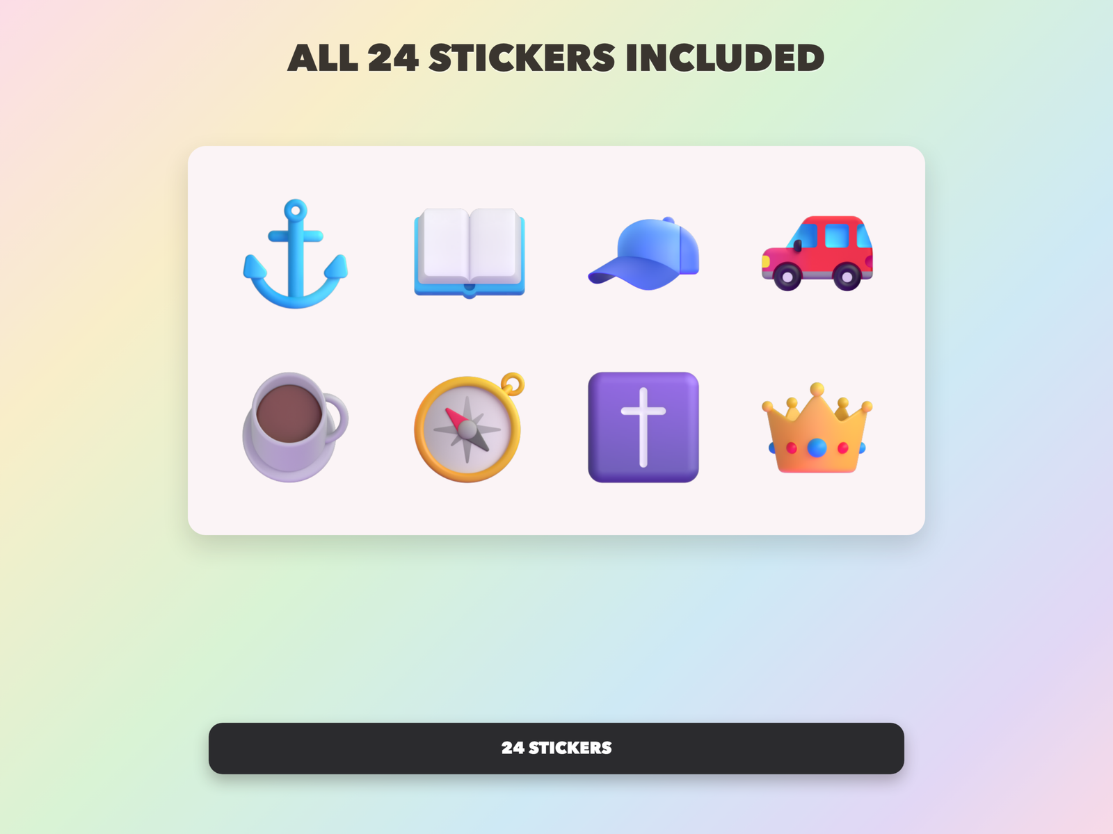 Christian Fathers Day Stickers | Christian Digital Stickers | Bible Journaling GoodNotes Pre-Cropped PNG | Sunday School - Image 18