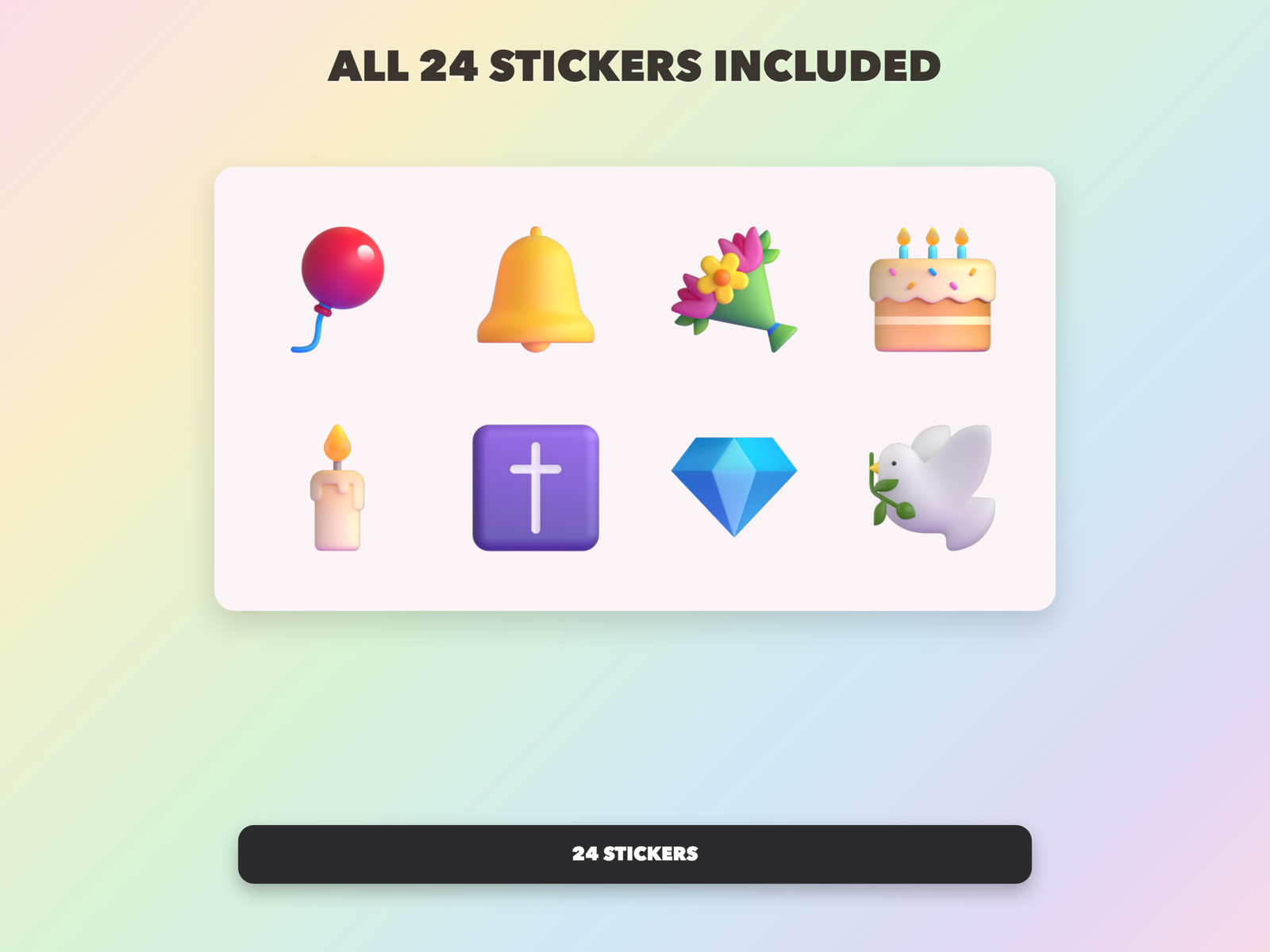 Christian Bridal Shower Stickers | Christian Digital Stickers | Bible Journaling GoodNotes Pre-Cropped PNG | Sunday School - Image 18