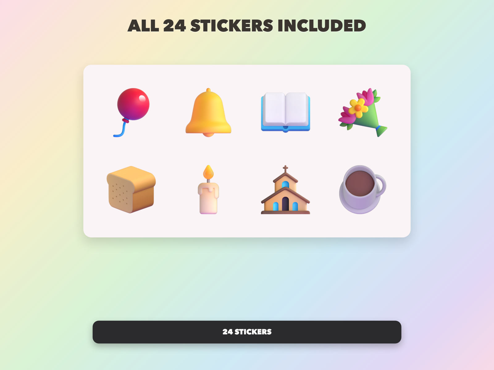 Christian Hospitality Stickers | Christian Digital Stickers | Bible Journaling GoodNotes Pre-Cropped PNG | Sunday School - Image 18