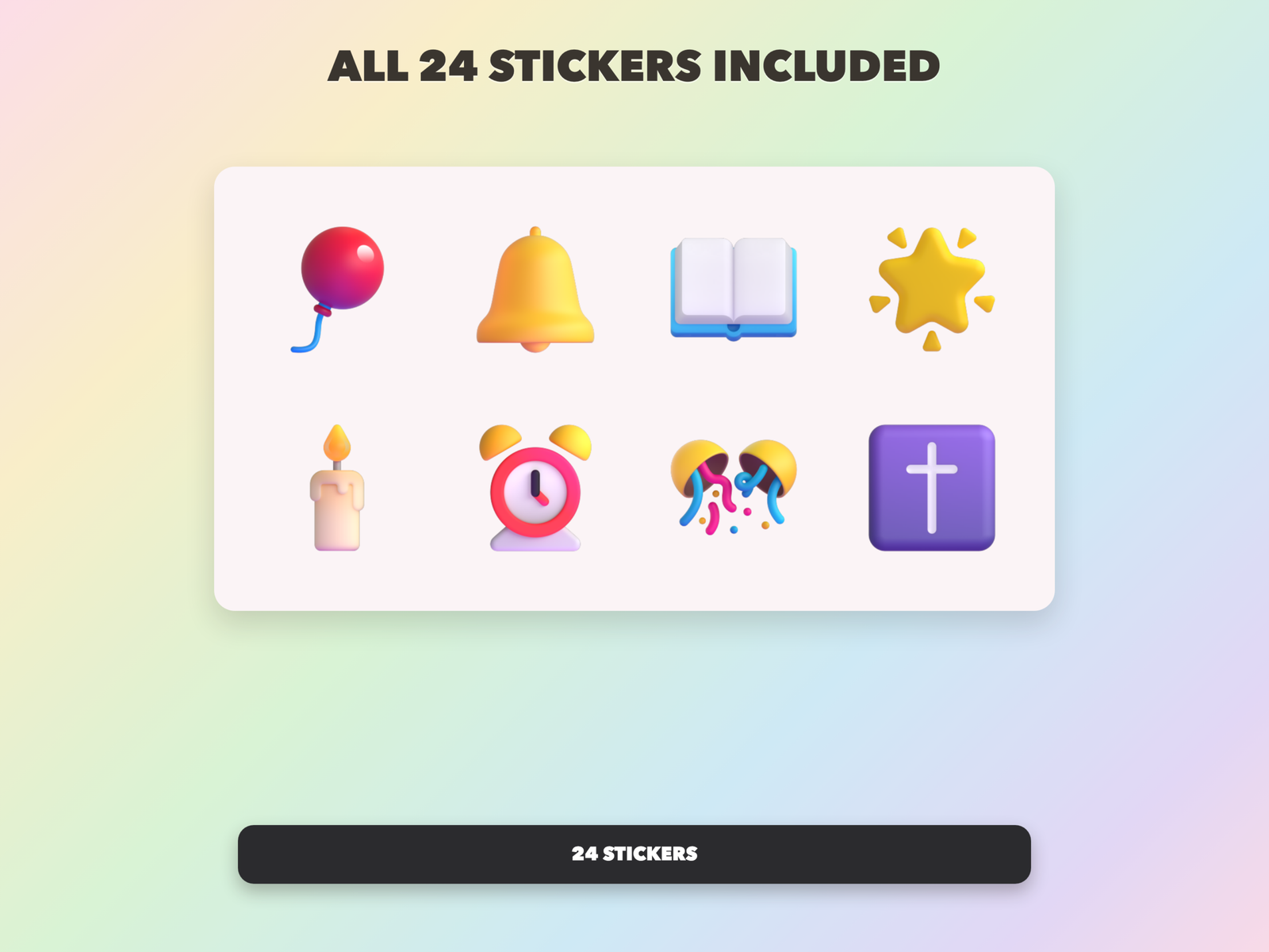 Christian New Year Stickers | Christian Digital Stickers | Bible Journaling GoodNotes Pre-Cropped PNG | Sunday School - Image 18