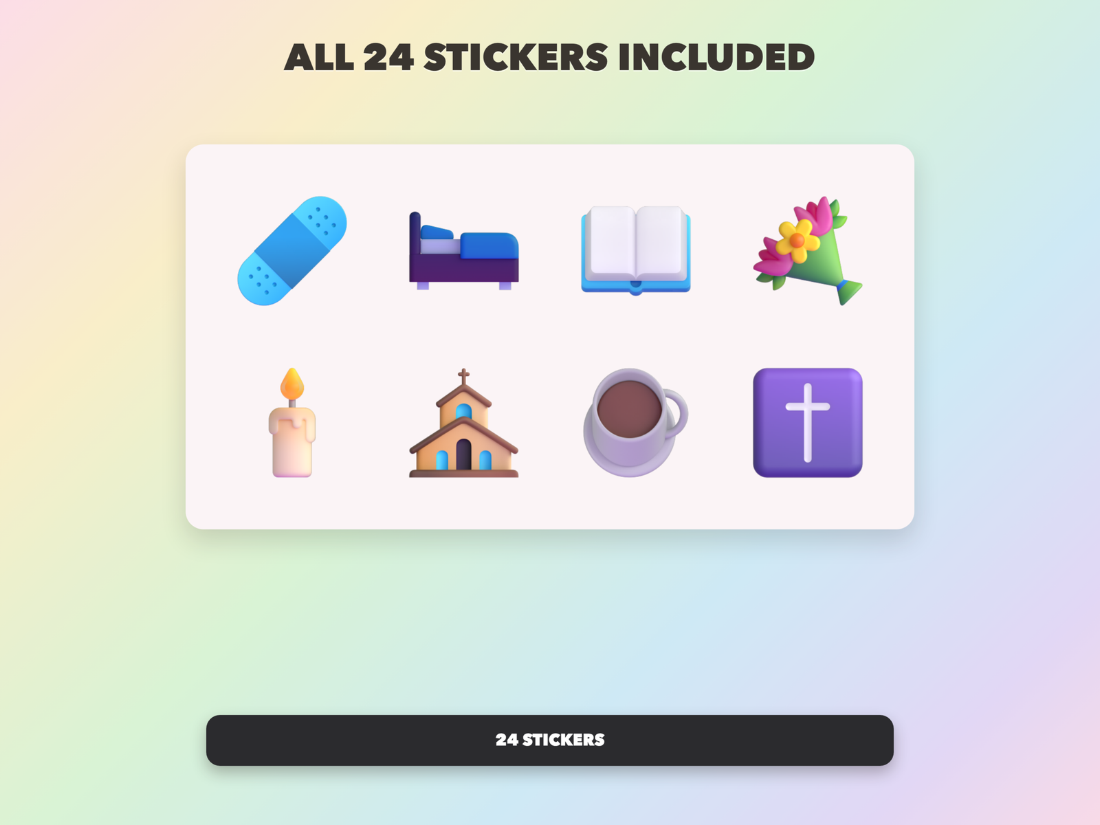 Get Well Healing Stickers | Christian Digital Stickers | Bible Journaling GoodNotes Pre-Cropped PNG | Sunday School - Image 18