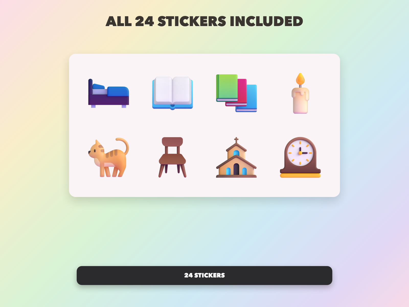 Cozy Christian Home Stickers | Christian Digital Stickers | Bible Journaling GoodNotes Pre-Cropped PNG | Sunday School - Image 18