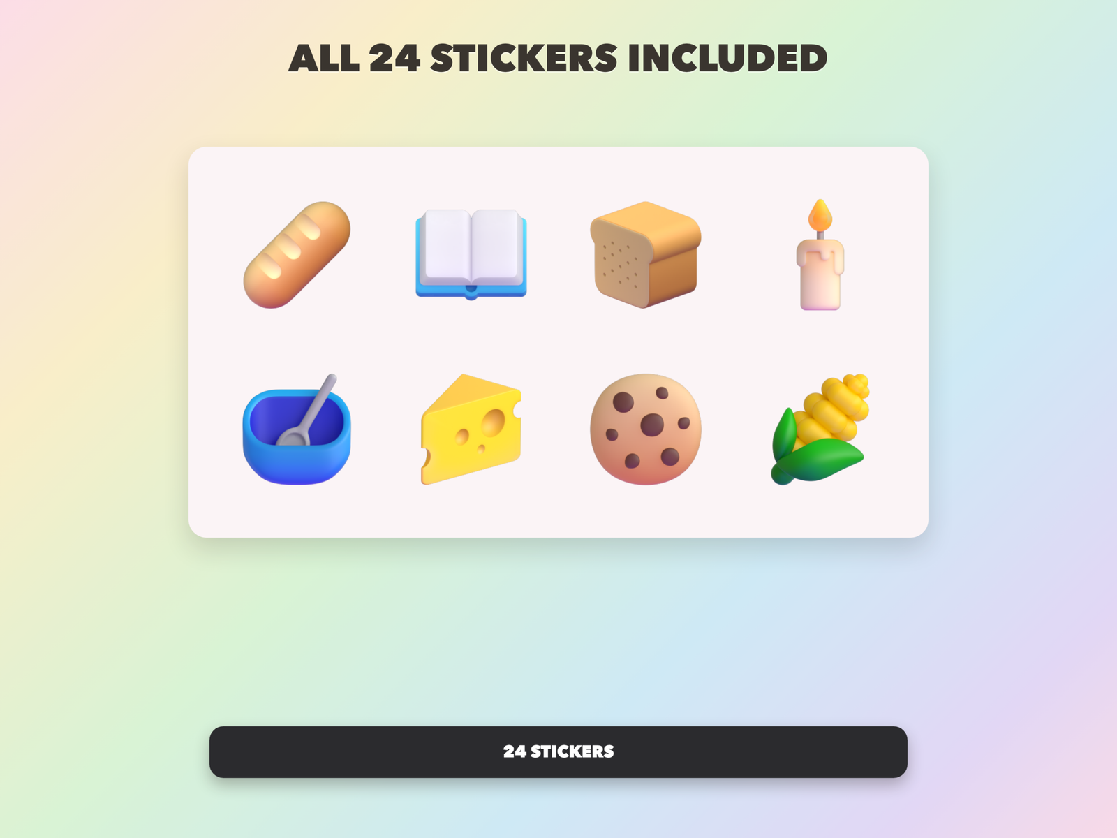 Bible Food and Feasts Stickers | Christian Digital Stickers | Bible Journaling GoodNotes Pre-Cropped PNG | Sunday School - Image 18