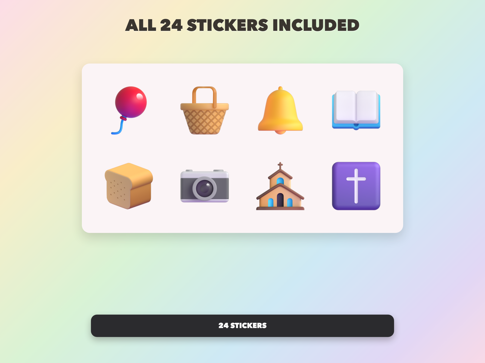 Homecoming Sunday Stickers | Christian Digital Stickers | Bible Journaling GoodNotes Pre-Cropped PNG | Sunday School - Image 18