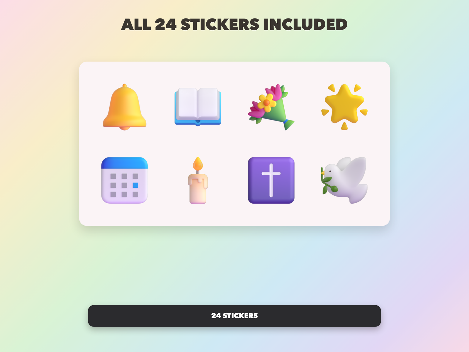 Engagement and Promise Stickers | Christian Digital Stickers | Bible Journaling GoodNotes Pre-Cropped PNG | Sunday School - Image 18