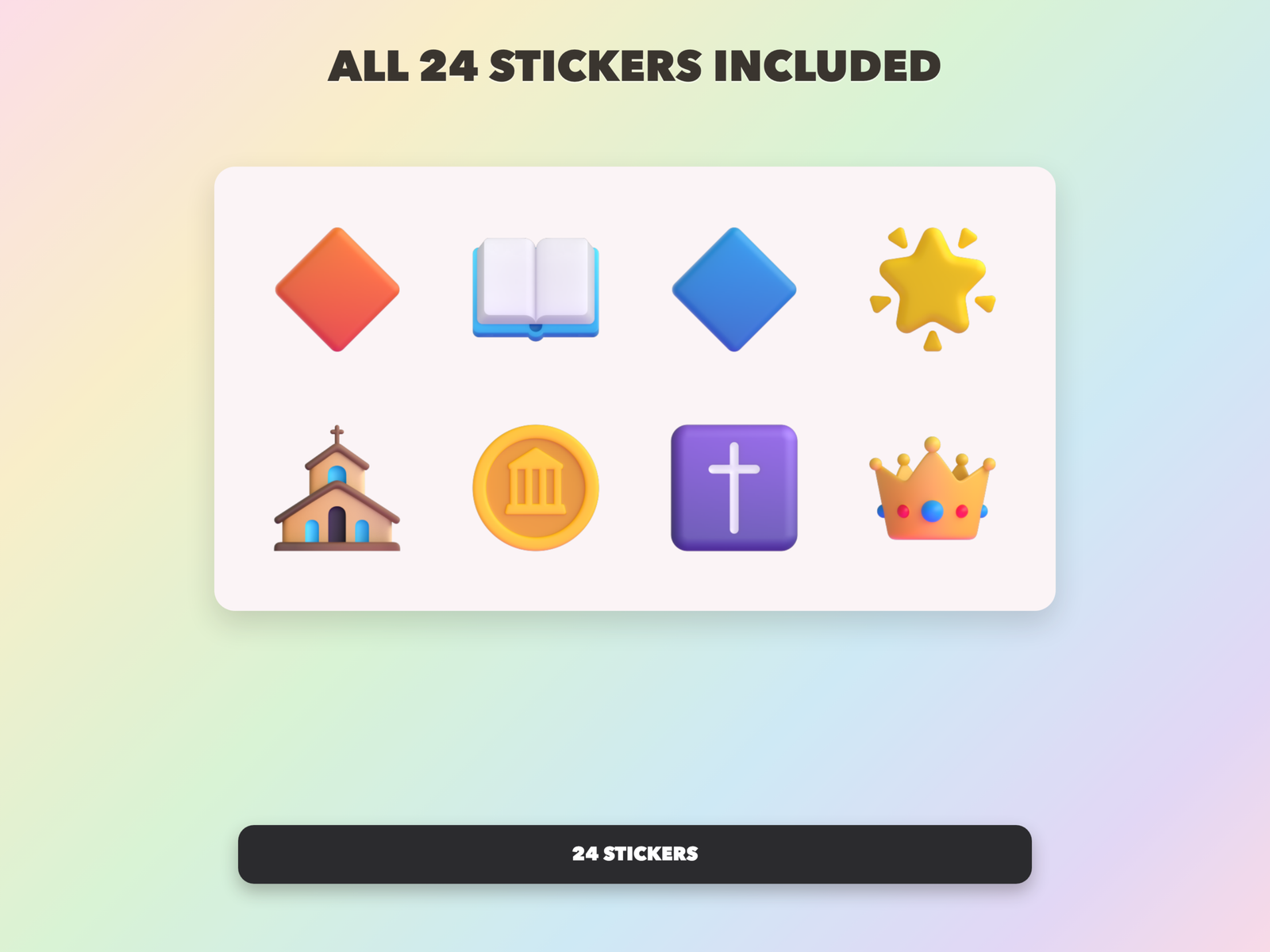 Gemstones of Heaven Stickers | Christian Digital Stickers | Bible Journaling GoodNotes Pre-Cropped PNG | Sunday School - Image 17