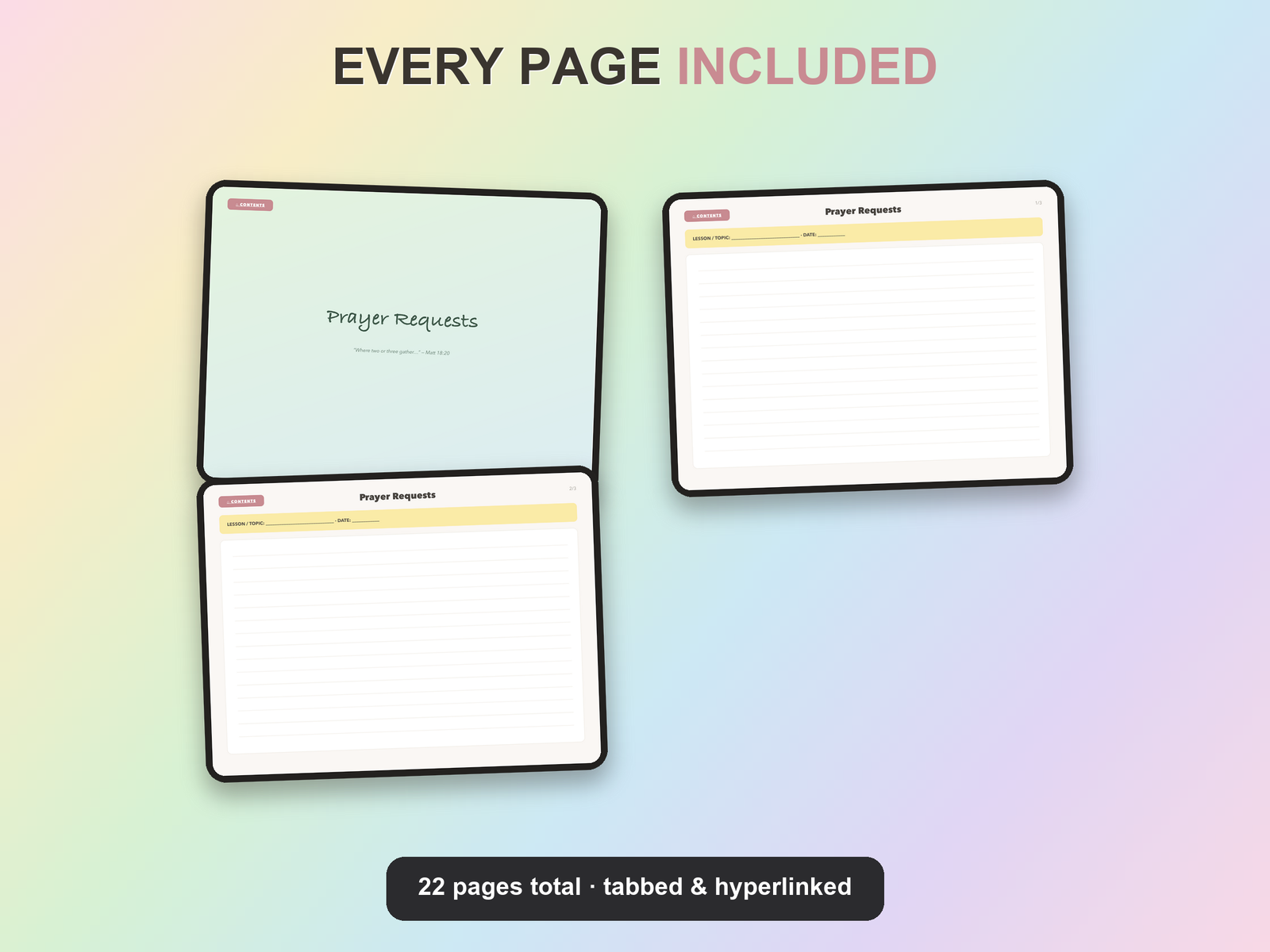 Small Group Notebook | Christian Digital Notebook | Tabbed Hyperlinked GoodNotes iPad | Bible - Image 17