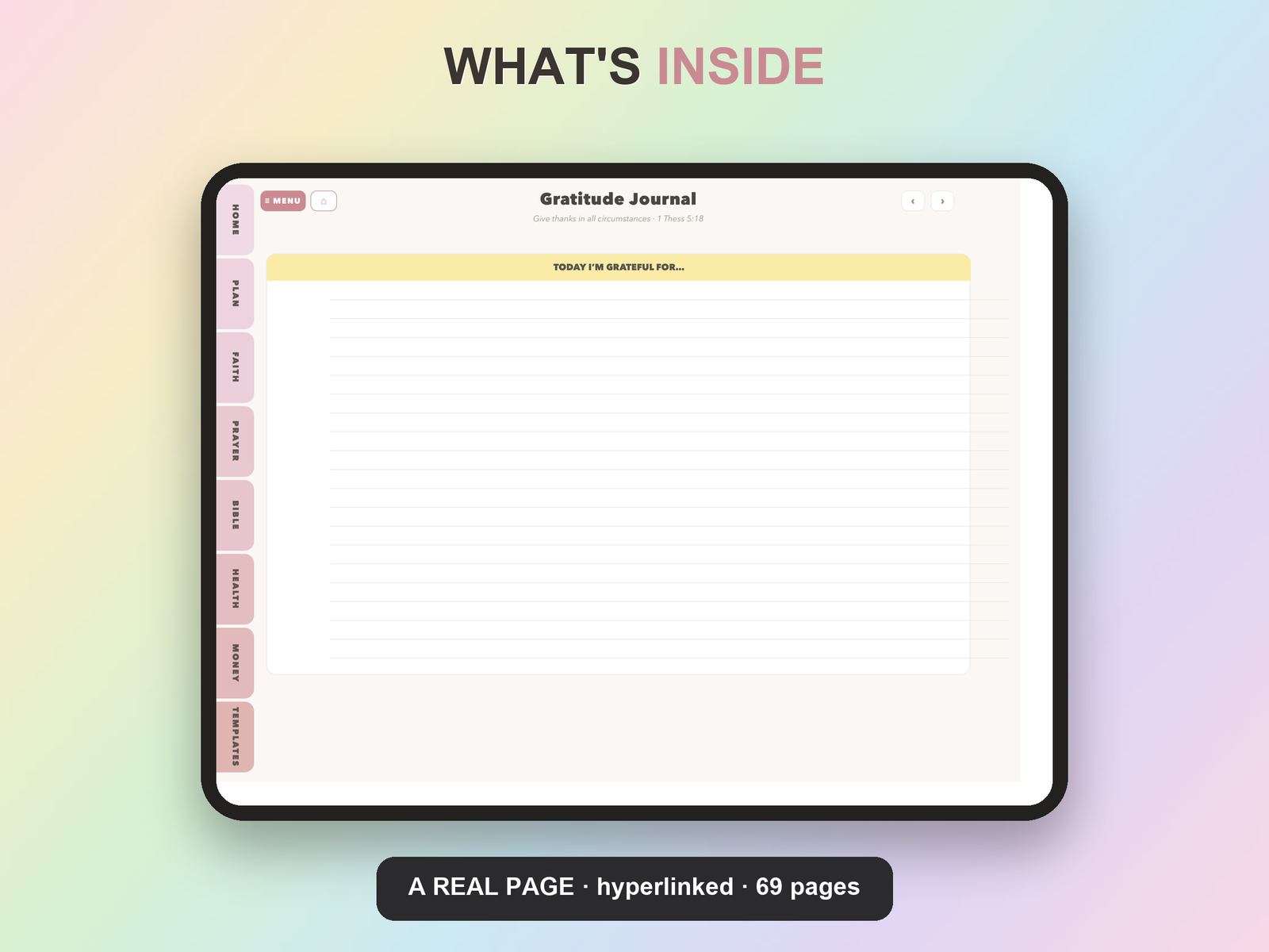 Christian Couples Planner Undated | Christian Faith Planner GoodNotes iPad | Blush Pink - Image 20