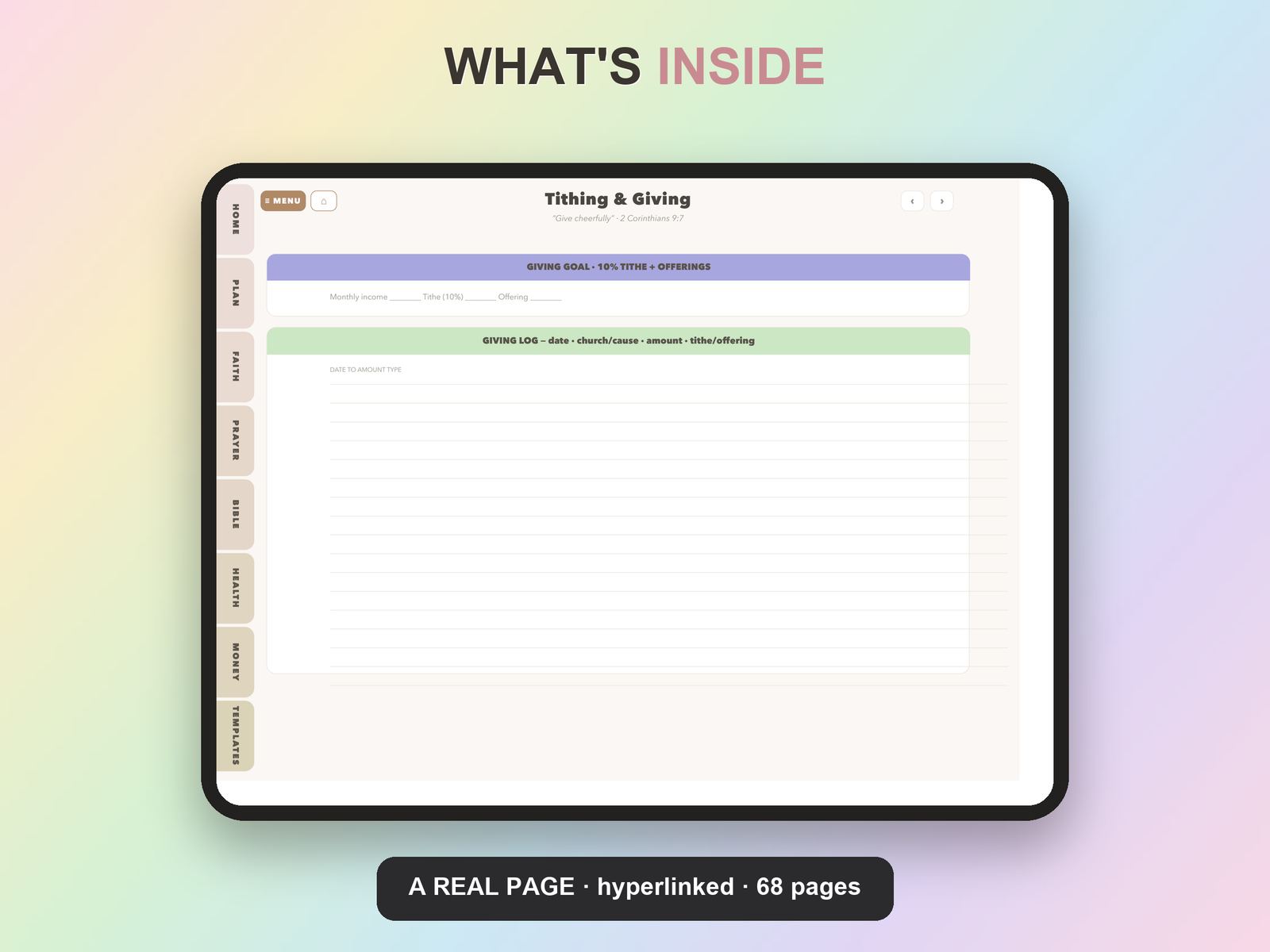 Christian Work Planner Undated | Christian Faith Planner GoodNotes iPad | Neutral Boho - Image 20