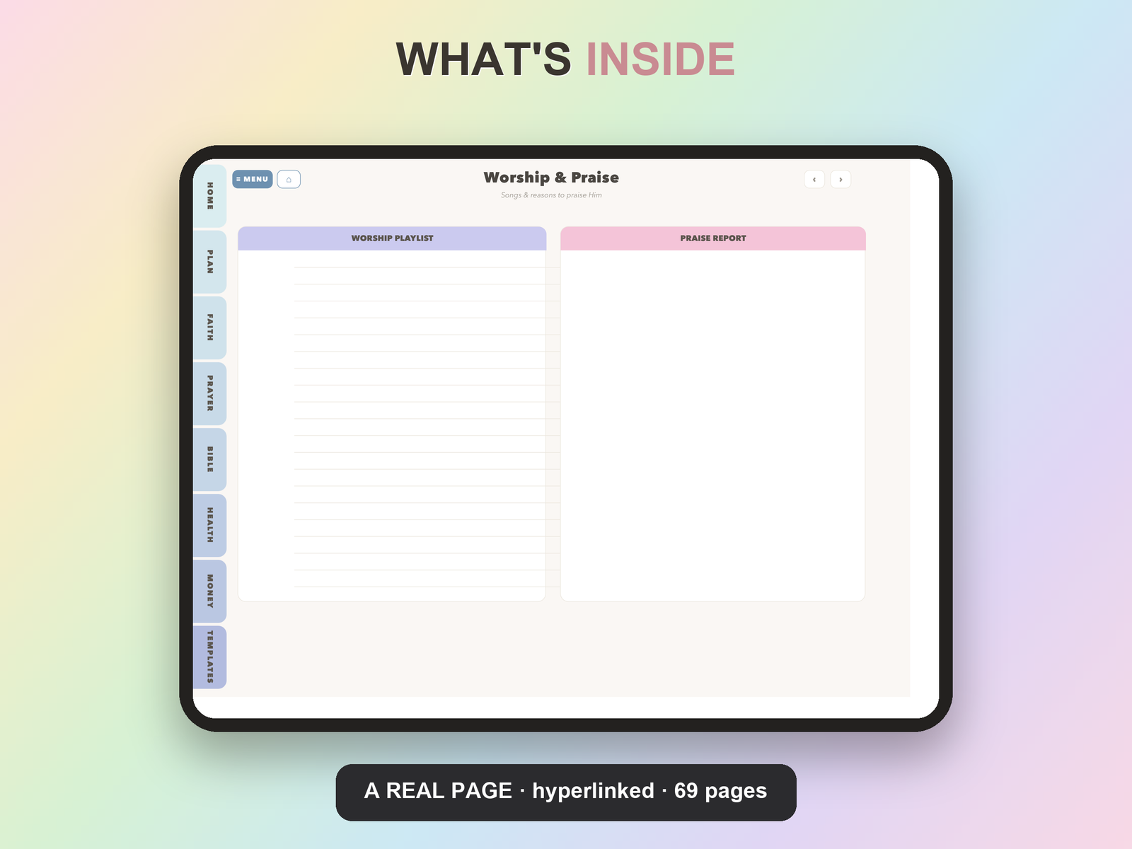 Small Group Leader Planner Undated | Christian Faith Planner GoodNotes iPad | Dusty Blue - Image 20
