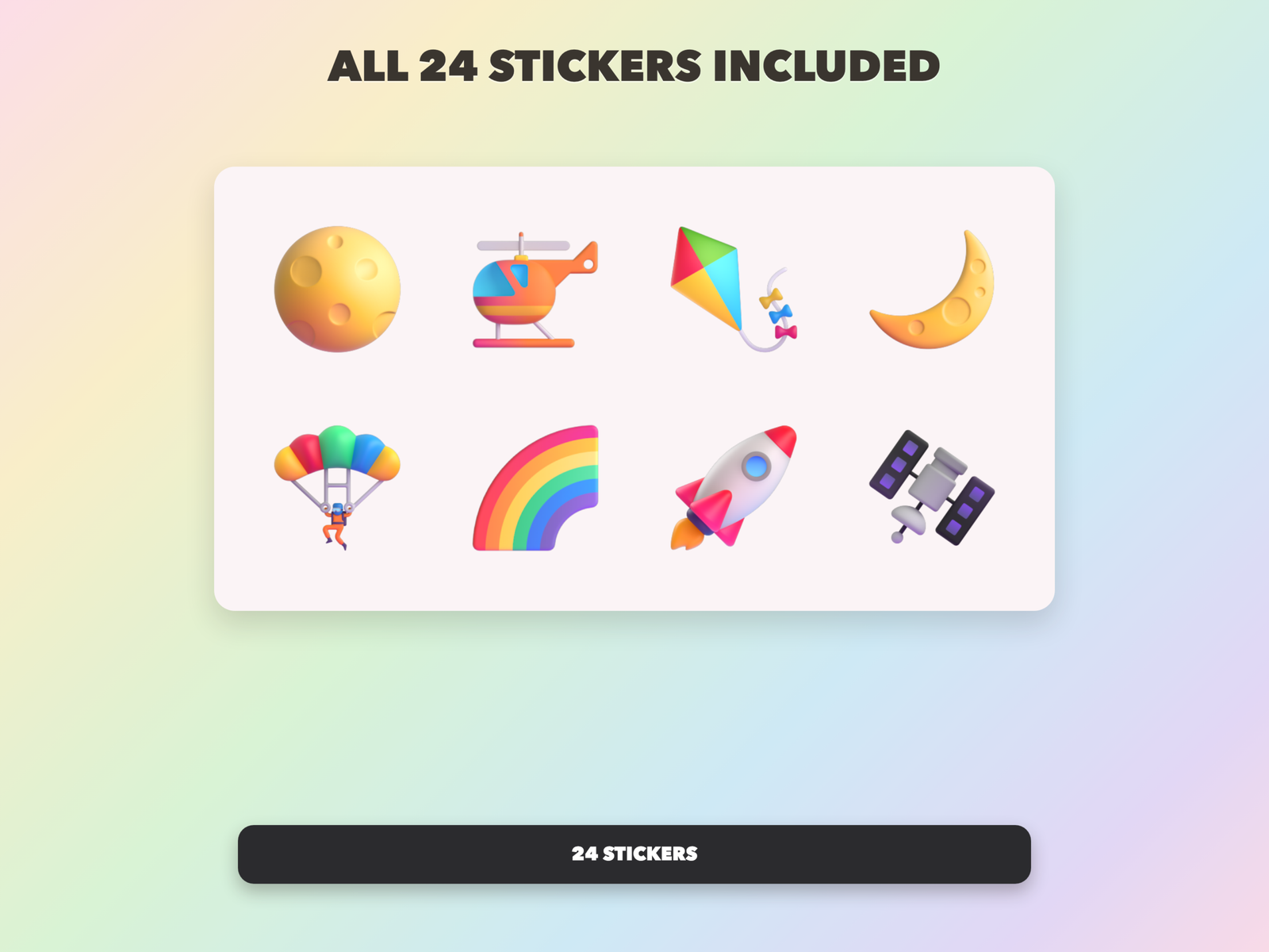 God's Big Sky Stickers | Christian Digital Stickers | Bible Journaling GoodNotes Pre-Cropped PNG | Sunday School - Image 19