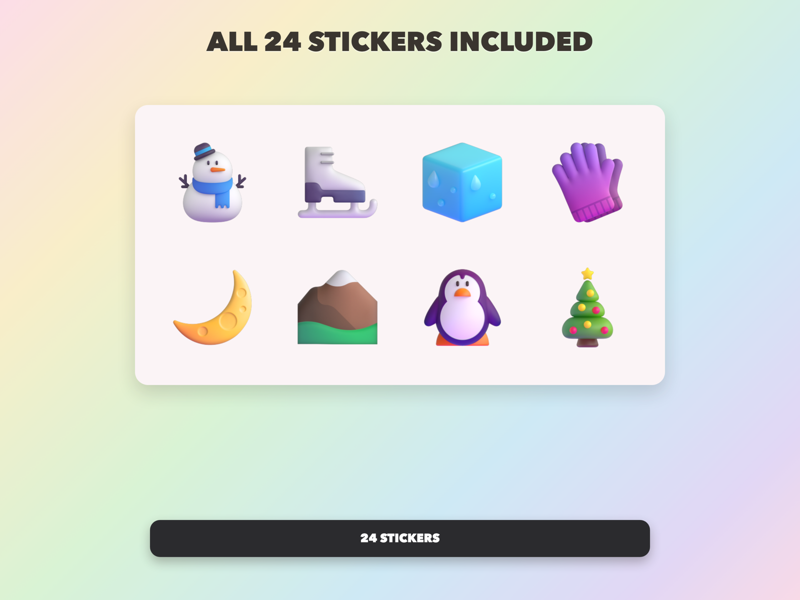 Christian Winter Stickers | Christian Digital Stickers | Bible Journaling GoodNotes Pre-Cropped PNG | Sunday School - Image 19