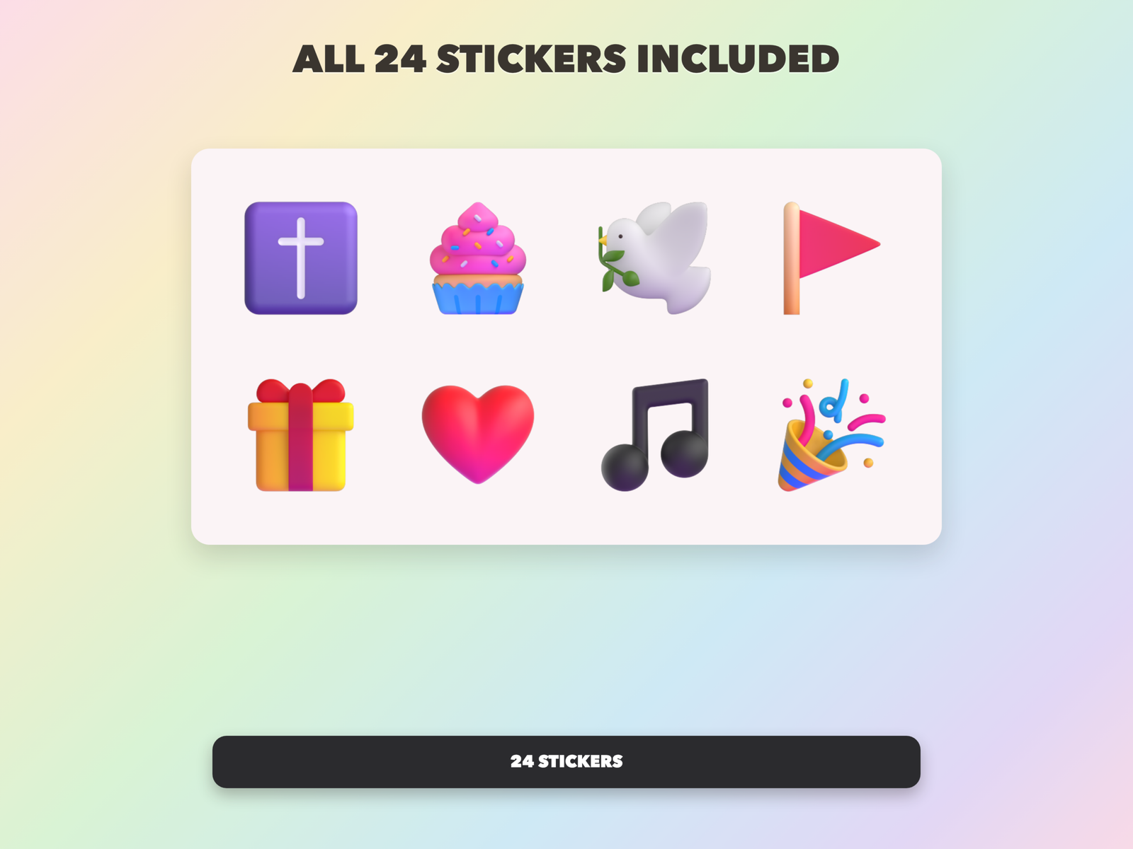 Church Anniversary Stickers | Christian Digital Stickers | Bible Journaling GoodNotes Pre-Cropped PNG | Sunday School - Image 19