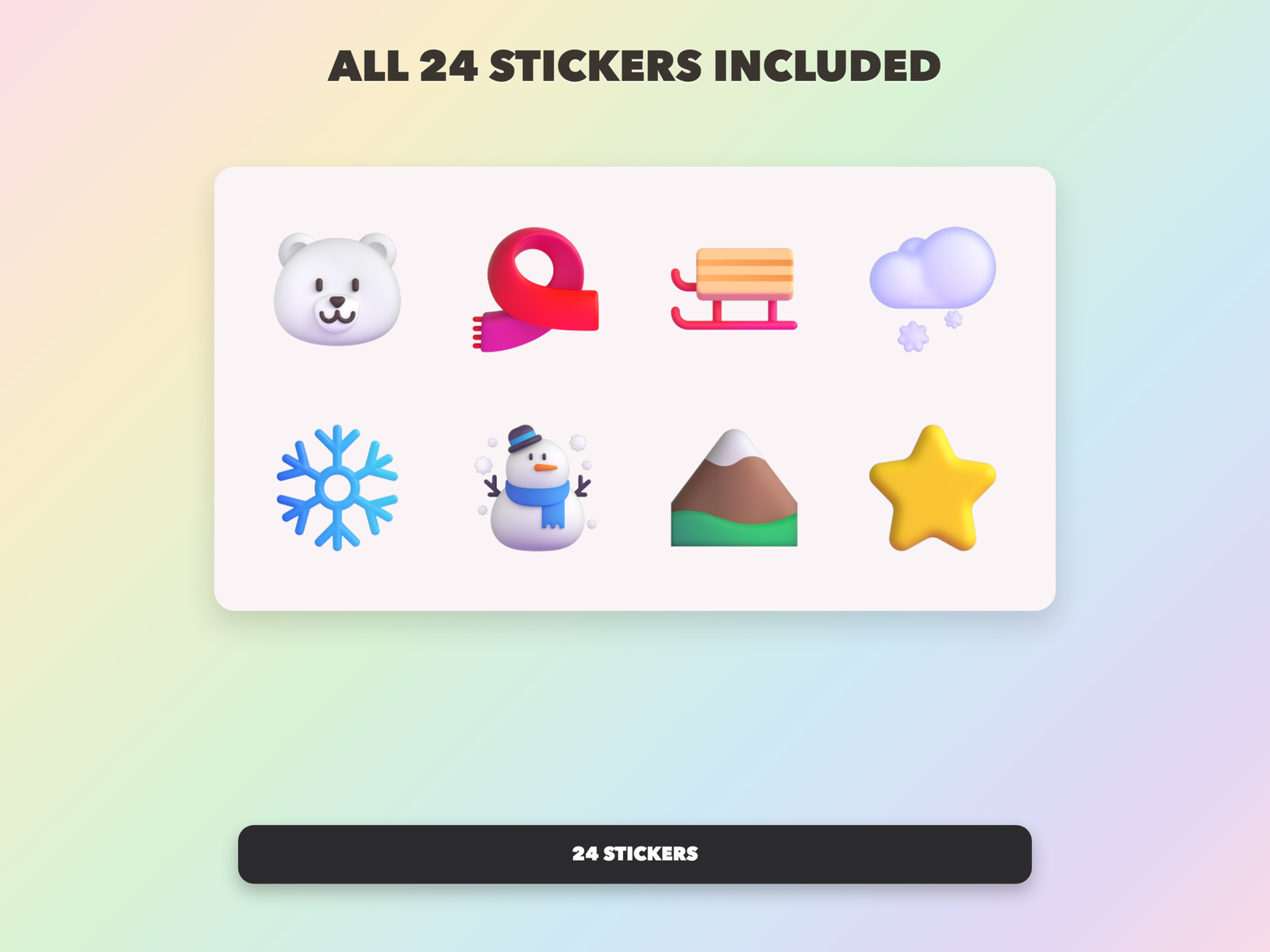 Christian Winter Stickers | Christian Digital Stickers | Bible Journaling GoodNotes Pre-Cropped PNG | Sunday School - Image 20