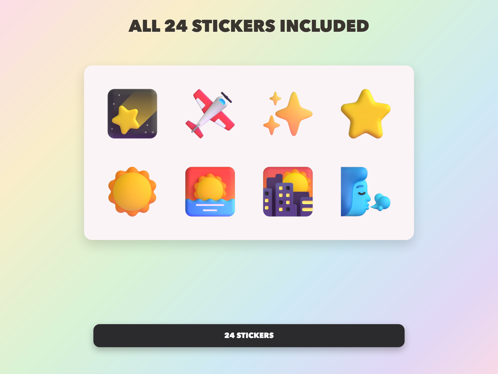 God's Big Sky Stickers | Christian Digital Stickers | Bible Journaling GoodNotes Pre-Cropped PNG | Sunday School - Image 20