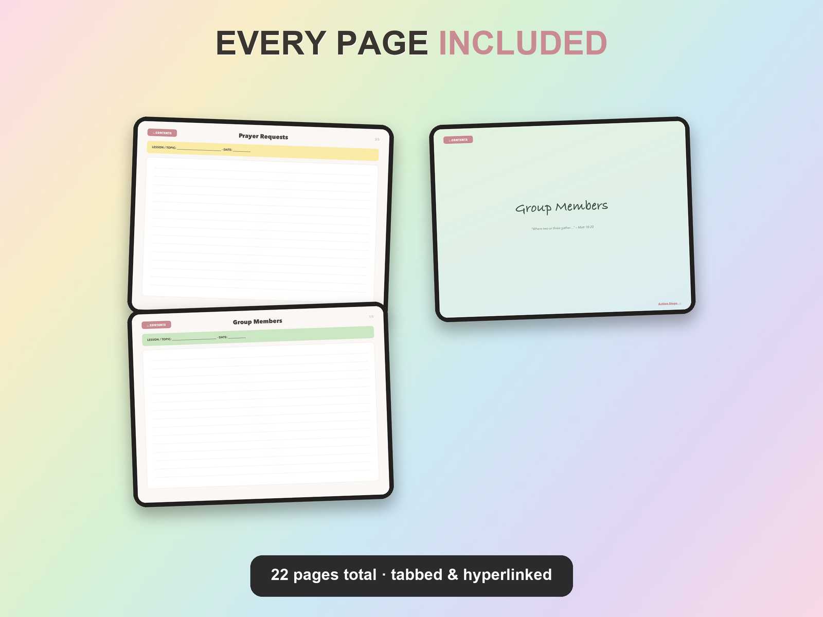 Small Group Notebook | Christian Digital Notebook | Tabbed Hyperlinked GoodNotes iPad | Bible - Image 18