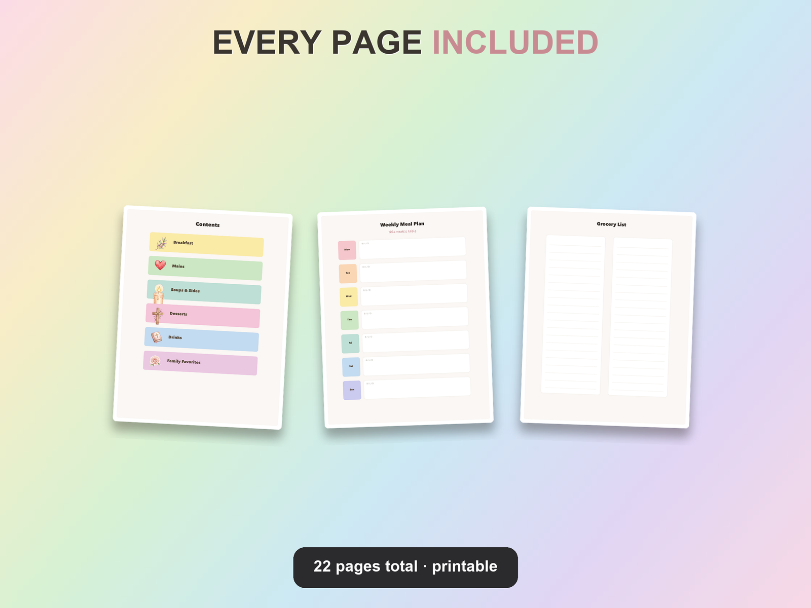 Faith Family Recipe Book | Christian Printable | Faith Digital Download | Bible | Instant Download - Image 18