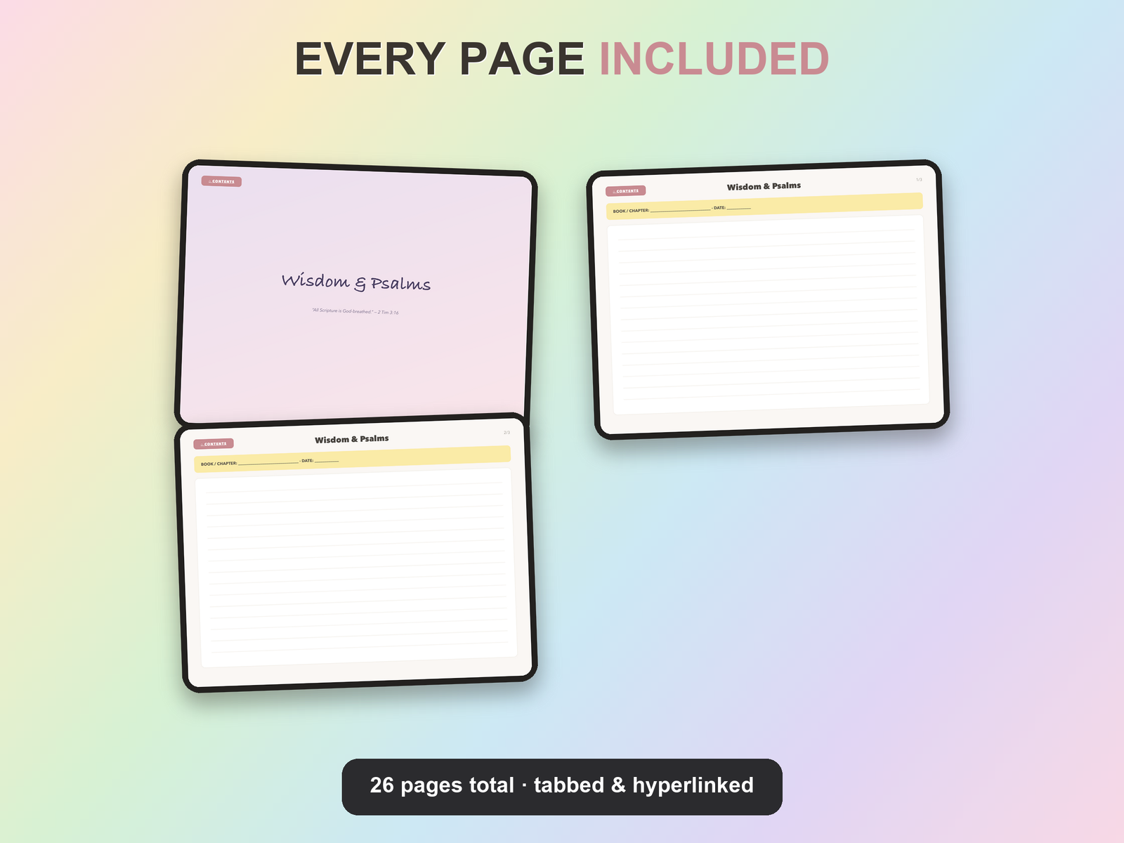 Bible Study Notebook | Christian Digital Notebook | Tabbed Hyperlinked GoodNotes iPad | Bible - Image 20