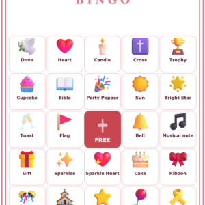 Church Anniversary Bingo, 60 Printable Bingo Cards, Christian Church Anniversary Game, Sunday School & Church Activity, Instant Download