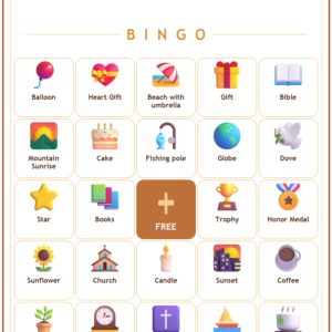 Faithful Retirement Bingo, 60 Printable Bingo Cards, Retirement Bingo, Retirement Party, Christian Retirement Game, Instant Download