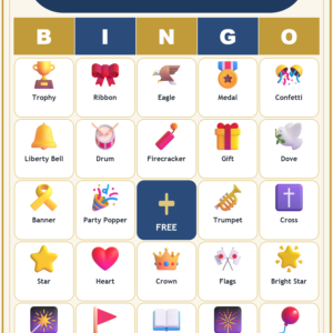 Faith and Freedom Bingo, 60 Printable Bingo Cards, 4Th Of July Bingo, Patriotic Bingo, Christian Freedom Game, Instant Download