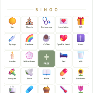 Get Well and Healing Prayers Bingo, 60 Printable Bingo Cards, Christian Get Well Healing Game, Sunday School & Church Activity