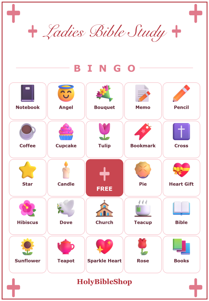 Women of the Bible Bingo, 60 Printable Christian Cards, Women's Ministry Game, Ladies Bible Study, Sunday School, Bible Activity