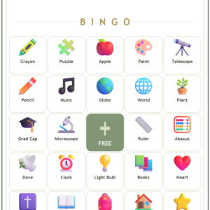 Homeschool Blessings Bingo, 60 Printable Bingo Cards, Christian Homeschool Game, Sunday School & Church Activity, Instant Download