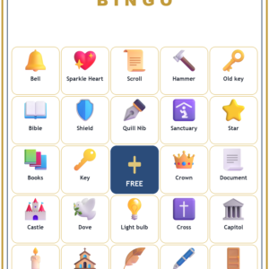 Reformation Day Bingo, 60 Printable Bingo Cards, Reformation Day, Reformation Bingo, Christian Reformation Day Game, Instant Download