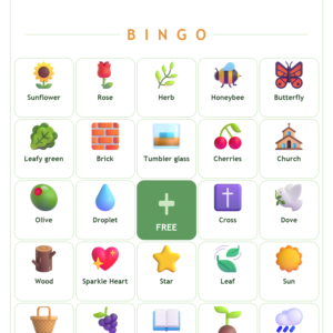 Vineyard and Branches Bingo, 60 Printable Bingo Cards, Christian Vineyard Branches Game, Sunday School & Church Activity, Instant Download