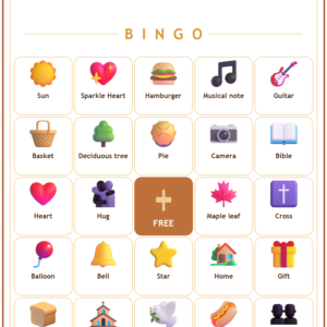 Homecoming Sunday Bingo, 60 Printable Bingo Cards, Christian Homecoming Sunday Game, Sunday School & Church Activity, Instant Download