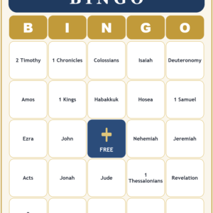Books of the Bible Bingo, 60 Cards, 66 Books Bible Game, Sunday School, Bible Activity for Kids, Christian Homeschool, VBS Church Game