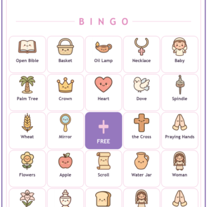 Ladies Bible Study Bingo, 60 Printable Bingo Cards, Christian Ladies Bible Study Game, Sunday School & Church Activity, Instant Download