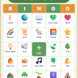 Patrick the Missionary Bingo, 60 Printable Bingo Cards, Christian Patrick Missionary Game, Sunday School & Church Activity, Instant Download