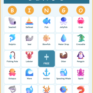 Wonders of the Sea Bingo, 60 Printable Bingo Cards, Christian Wonders Sea Game, Sunday School & Church Activity, Instant Download