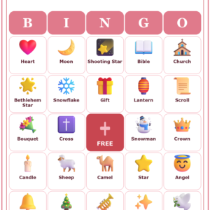 Keep Christ in Christmas Bingo, 60 Printable Bingo Cards, Christmas Bingo, Christian Christmas, Christian Keep Christ in Christmas Game