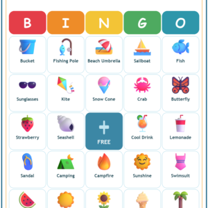 Blessed Summer Bingo, 60 Printable Bingo Cards, Christian Summer Game, Sunday School & Church Activity, Instant Download