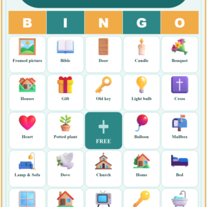 Blessed New Home Bingo, 60 Printable Bingo Cards, Christian Home Game, Sunday School & Church Activity, Instant Download