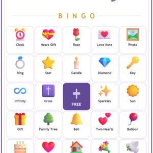 Anniversary Blessings Bingo, 60 Printable Bingo Cards, Anniversary Bingo, Anniversary Game, Christian Anniversary Game, Instant Download
