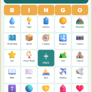 Missionary Appreciation Bingo, 60 Printable Bingo Cards, Christian Missionary Appreciation Game, Sunday School & Church Activity