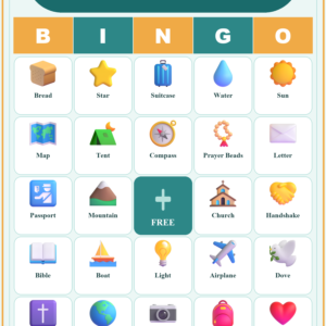 Mission Trip Bingo, 60 Printable Bingo Cards, Christian Mission Trip Game, Sunday School & Church Activity, Instant Download