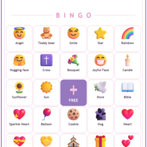 Kindness Kids Bingo, 60 Printable Bingo Cards, Christian Kindness Kids Game, Sunday School & Church Activity, Instant Download