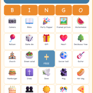Family Reunion Blessings Bingo, 60 Printable Bingo Cards, Christian Family Reunion Game, Sunday School & Church Activity, Instant Download